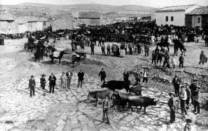 Celebración de la Feria del ganador en el pueblo Cantalavieja (Teruel)