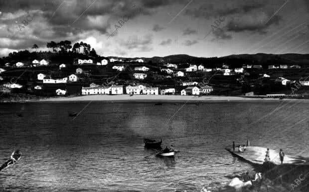 Vista general del pueblo de Loira (Pontevedra)