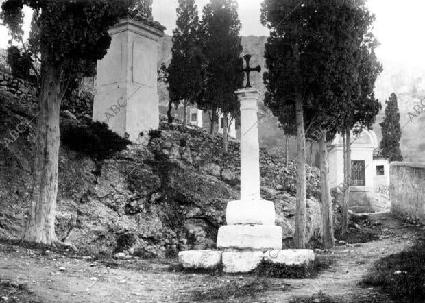 Vista parcial del calvario de Jativa (Valencia)