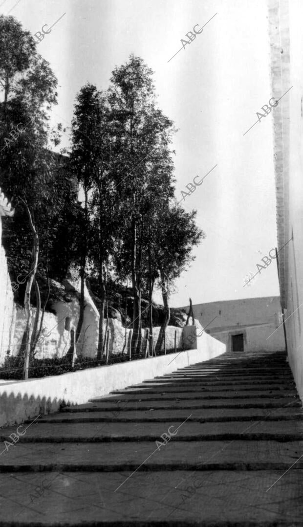 Camino del compás del pueblo Mijas (Málaga)