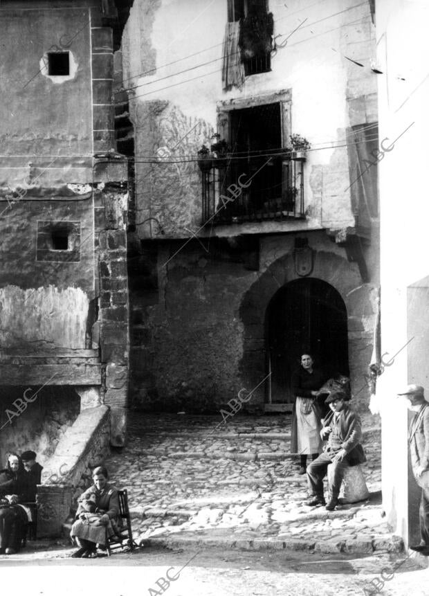 Un Rincó en la calle Santiago del pueblo Sepulveda (Segovia)