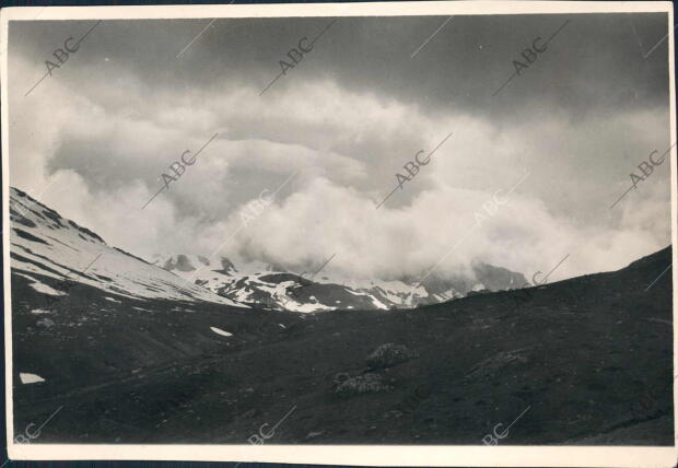 Puerto de Somport en el pirineo aragonés