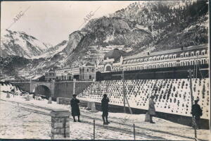 Estación internacional de Arañones (Canfranc) cuya parte Española ha Sido...