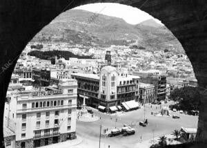 Una vista parcial de santa cruz de Tenerife