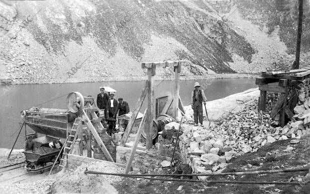 Preparación y obras en la presa de Brazato