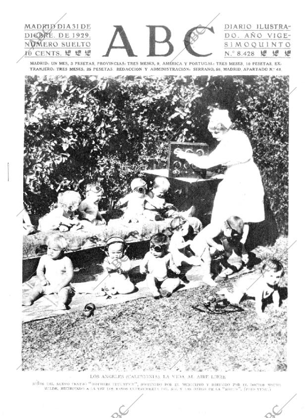 ABC MADRID 31-12-1929 página 1