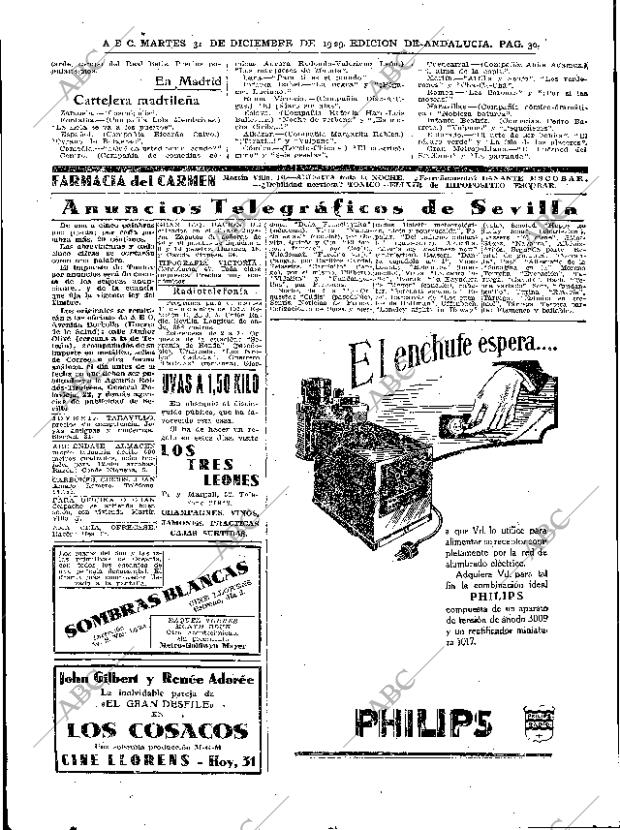 ABC SEVILLA 31-12-1929 página 30