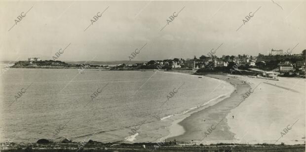 Santander, 1930 (CA.). Vista de la playa del Sardinero