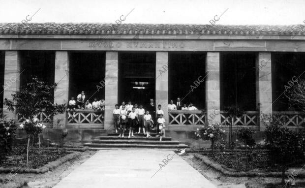 Vista de la entrada del museo Numántino de Soria