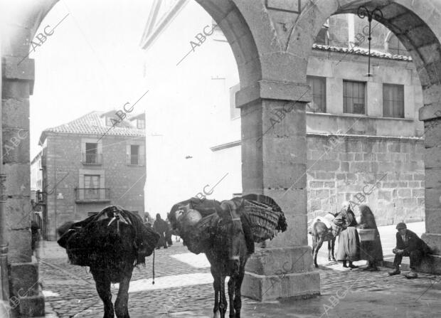 Llegada de los primeros lecheros a los arcos de San Juan