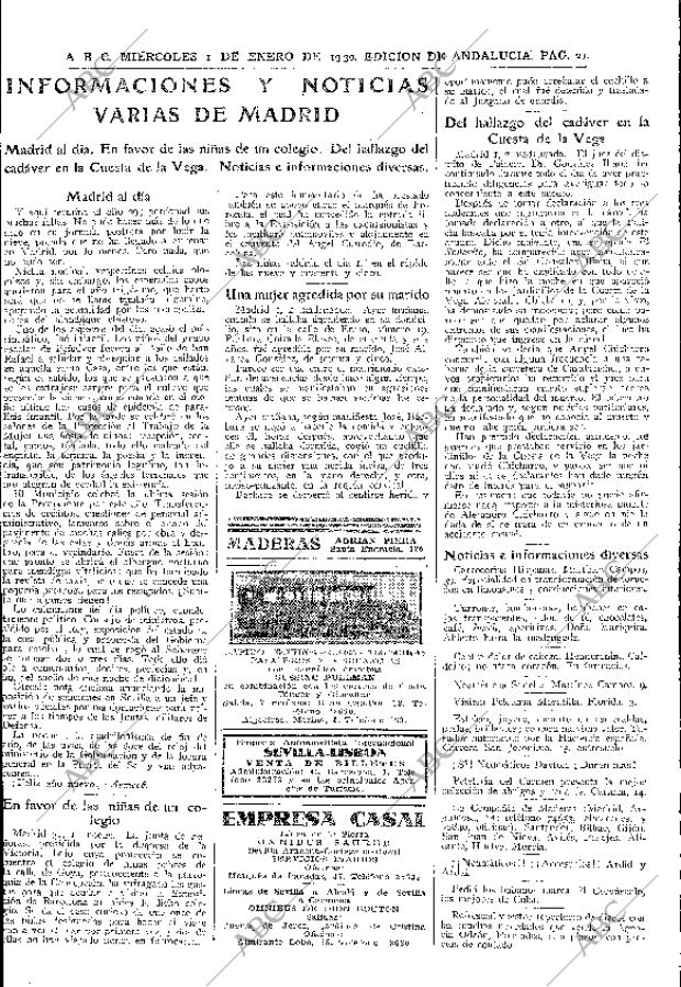 ABC SEVILLA 01-01-1930 página 21