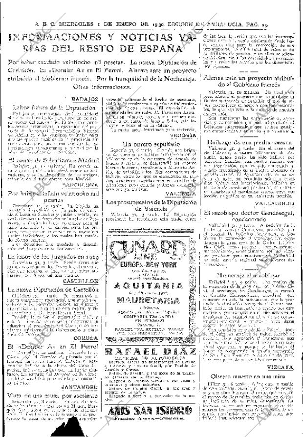 ABC SEVILLA 01-01-1930 página 23