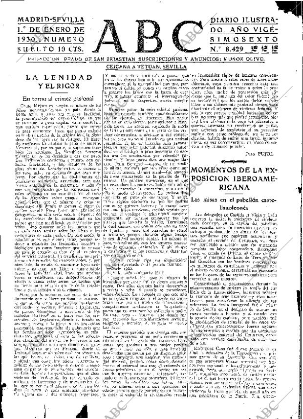 ABC SEVILLA 01-01-1930 página 3