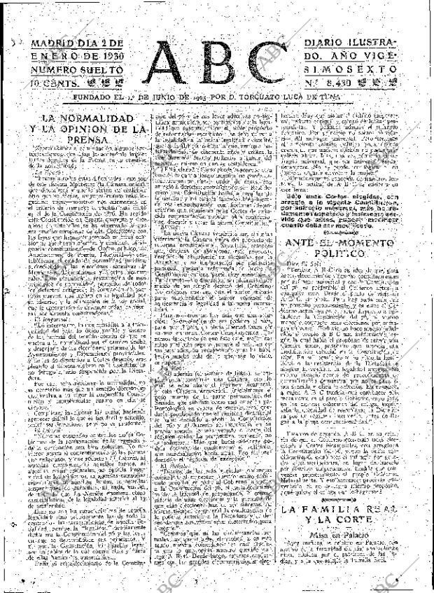 ABC MADRID 02-01-1930 página 15