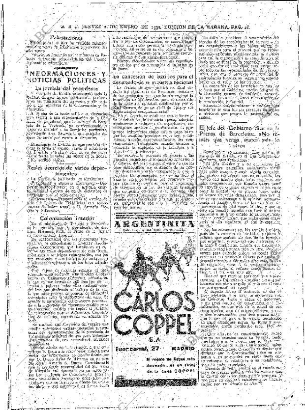 ABC MADRID 02-01-1930 página 16