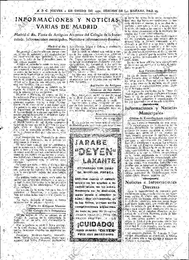 ABC MADRID 02-01-1930 página 19