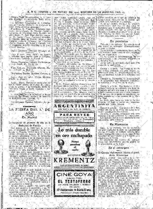 ABC MADRID 02-01-1930 página 20