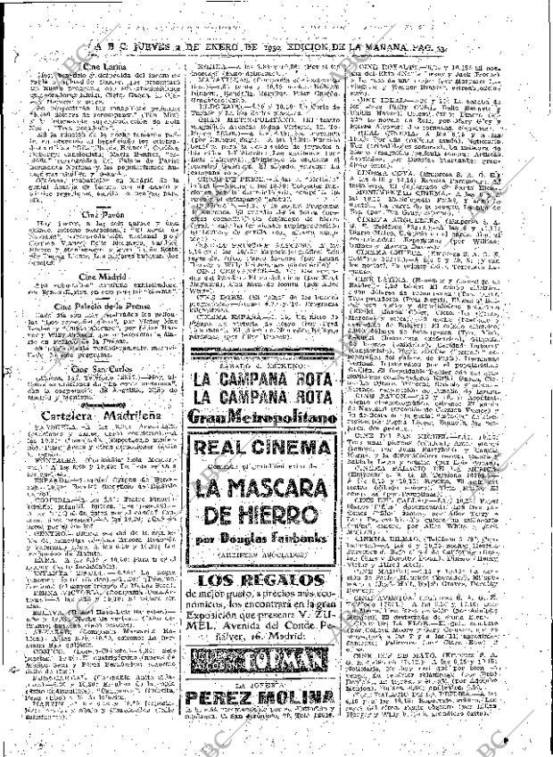 ABC MADRID 02-01-1930 página 33
