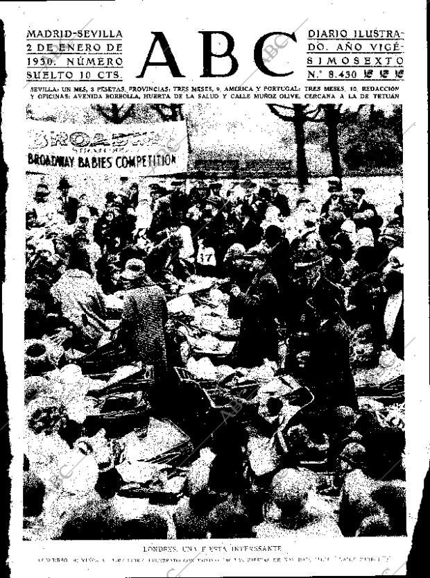 ABC SEVILLA 02-01-1930 página 1