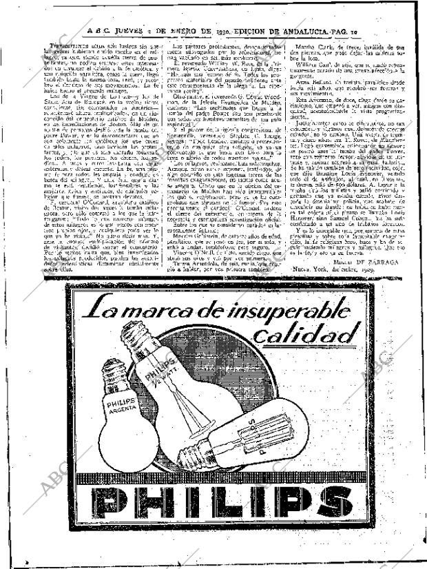 ABC SEVILLA 02-01-1930 página 10