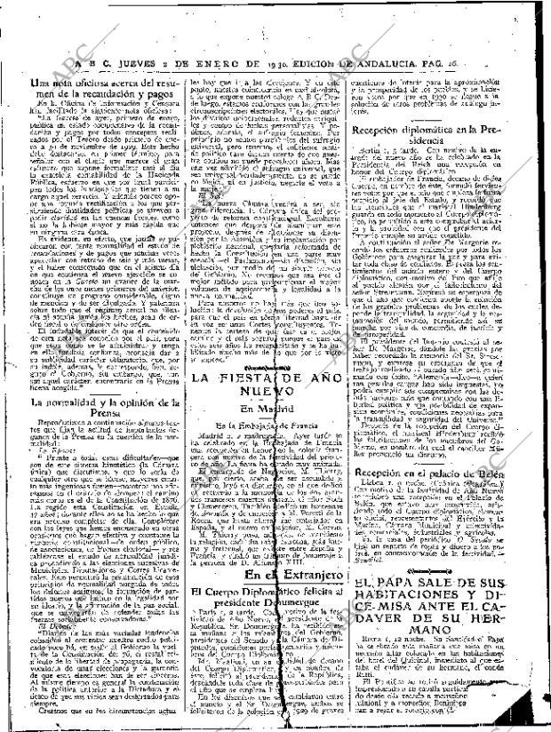 ABC SEVILLA 02-01-1930 página 14