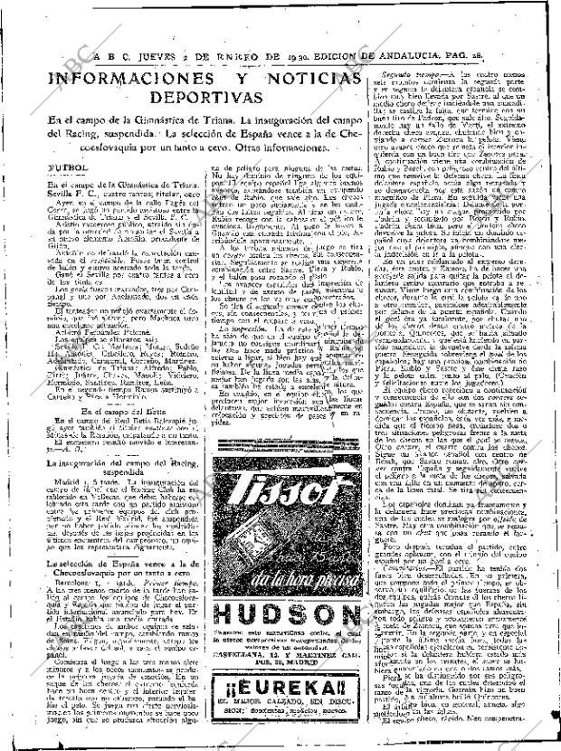ABC SEVILLA 02-01-1930 página 26