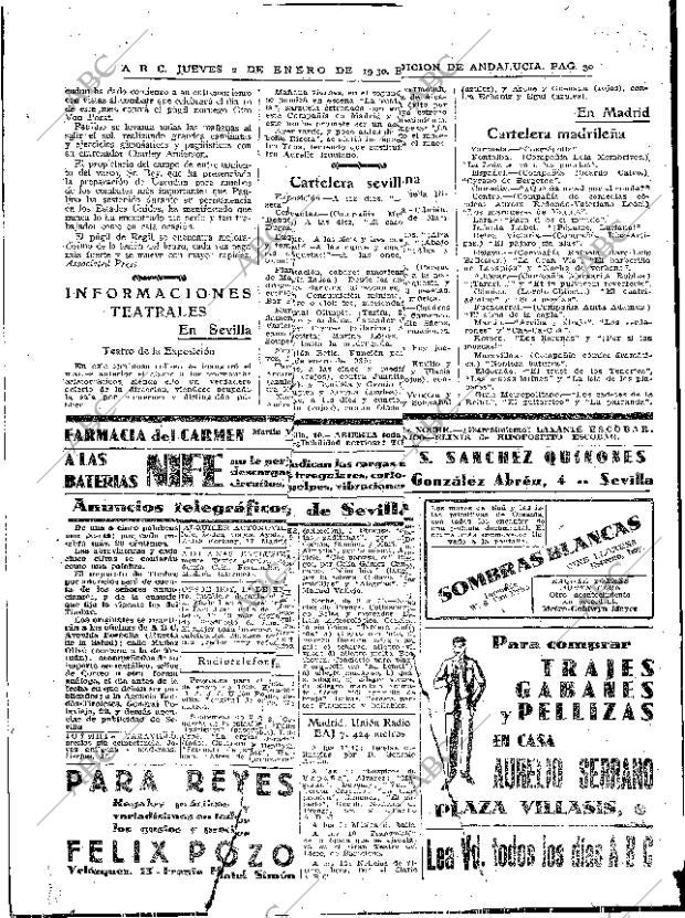 ABC SEVILLA 02-01-1930 página 28