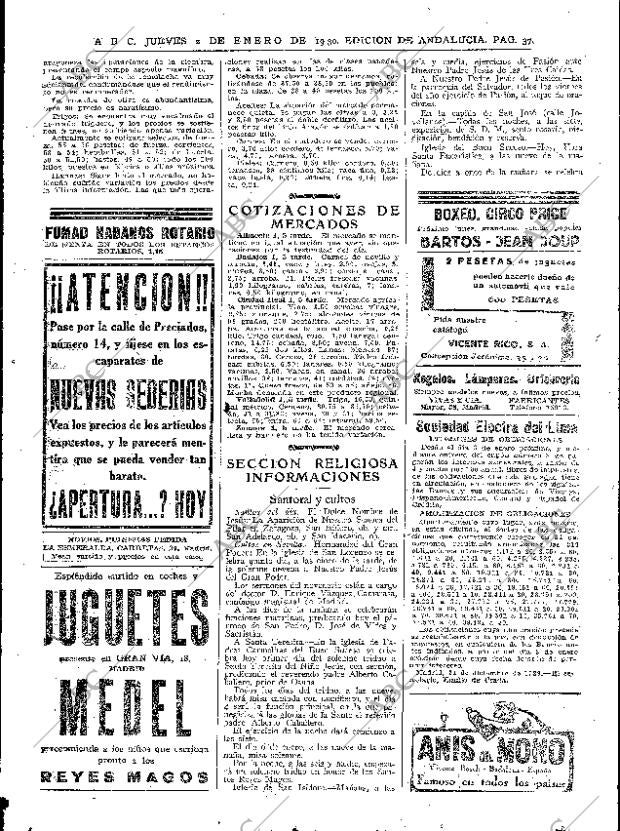 ABC SEVILLA 02-01-1930 página 35