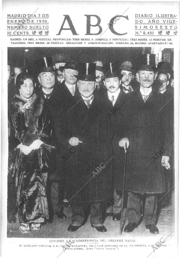 ABC MADRID 03-01-1930 página 1