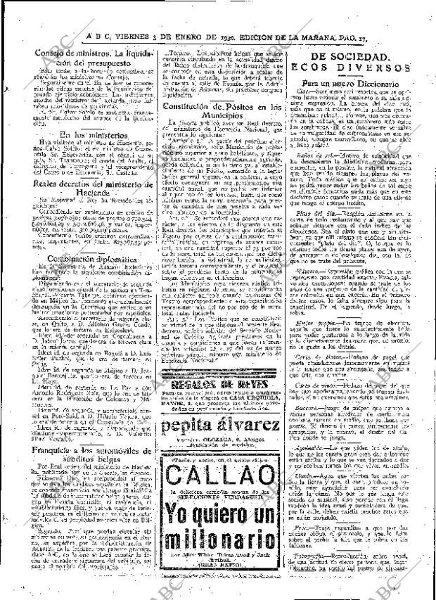 ABC MADRID 03-01-1930 página 17