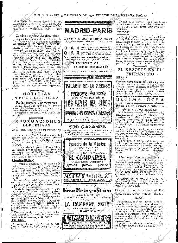 ABC MADRID 03-01-1930 página 33