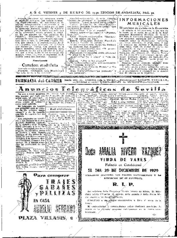 ABC SEVILLA 03-01-1930 página 30