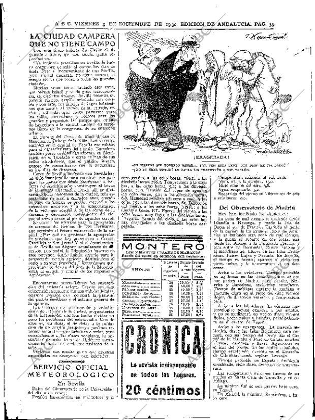 ABC SEVILLA 03-01-1930 página 33