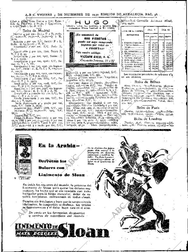 ABC SEVILLA 03-01-1930 página 36