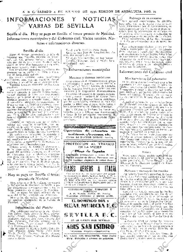ABC SEVILLA 04-01-1930 página 19