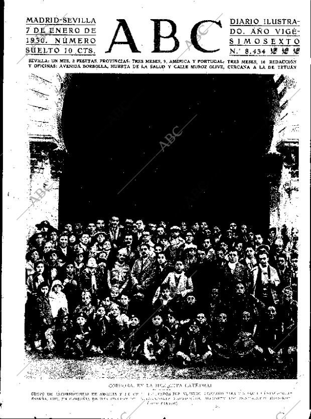 ABC SEVILLA 07-01-1930 página 1