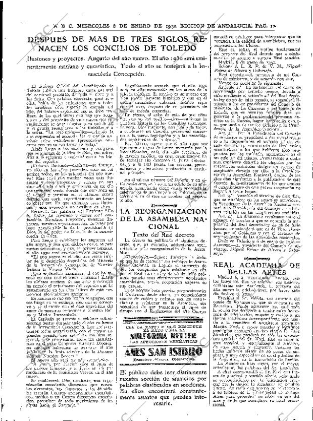 ABC SEVILLA 08-01-1930 página 17