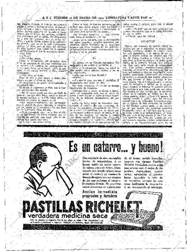 ABC MADRID 10-01-1930 página 10
