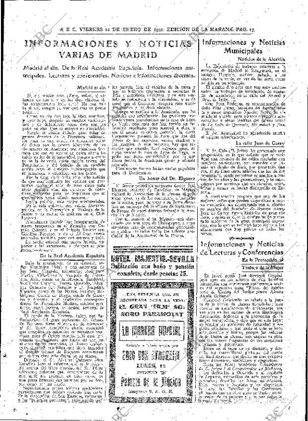 ABC MADRID 10-01-1930 página 17