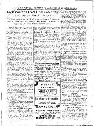 ABC MADRID 10-01-1930 página 20