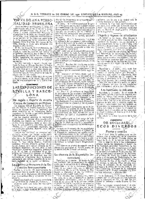 ABC MADRID 10-01-1930 página 23