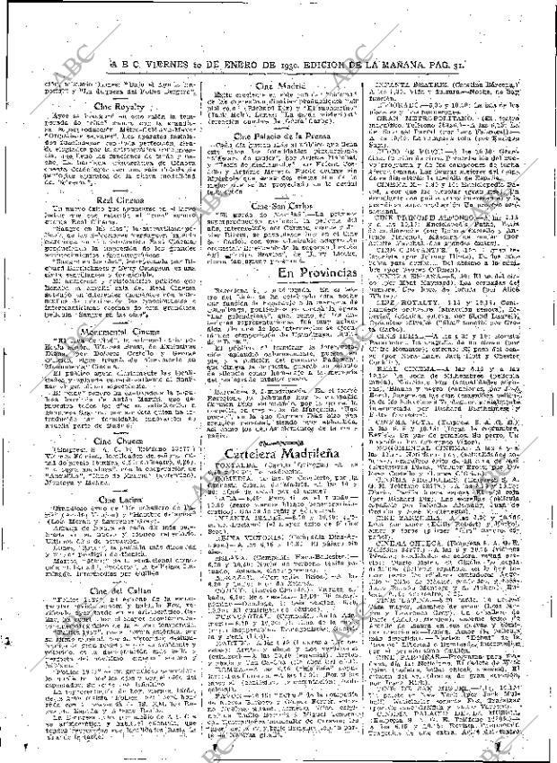 ABC MADRID 10-01-1930 página 31