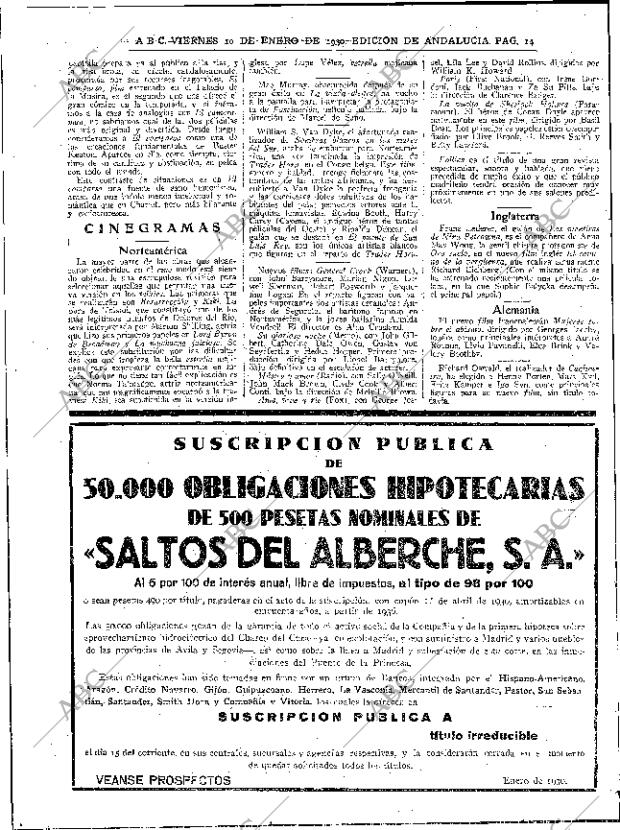 ABC SEVILLA 10-01-1930 página 14