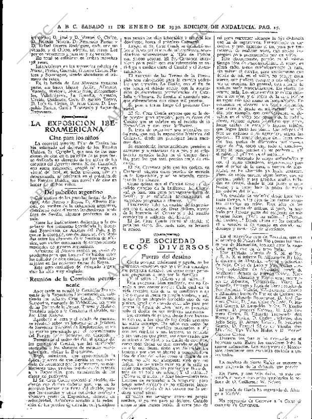 ABC SEVILLA 11-01-1930 página 17