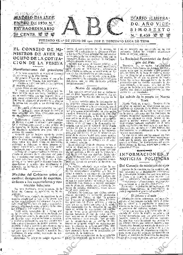 ABC MADRID 12-01-1930 página 23