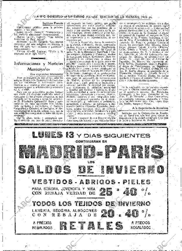 ABC MADRID 12-01-1930 página 30