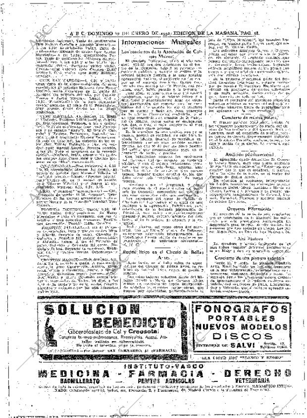 ABC MADRID 12-01-1930 página 58