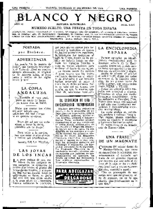 BLANCO Y NEGRO MADRID 12-01-1930 página 3