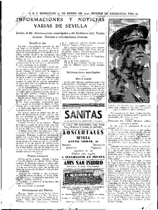 ABC SEVILLA 15-01-1930 página 19