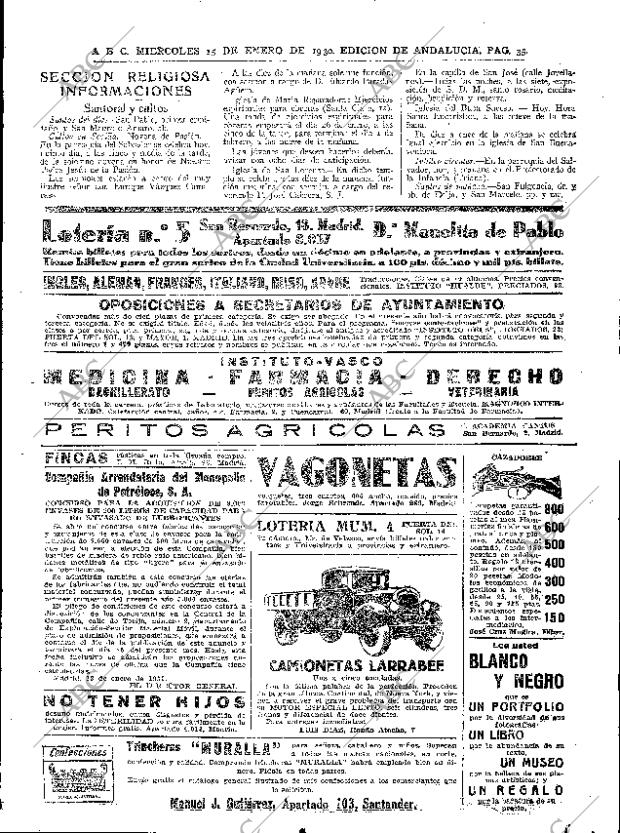 ABC SEVILLA 15-01-1930 página 35